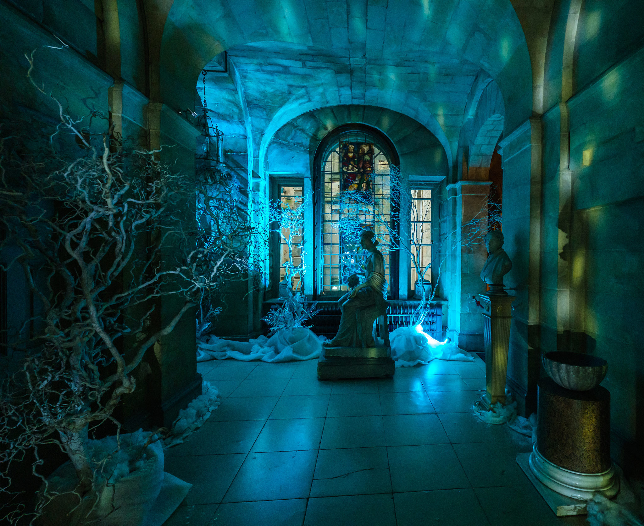 Winter corridor. A Christmas Masquerade at Castle Howard